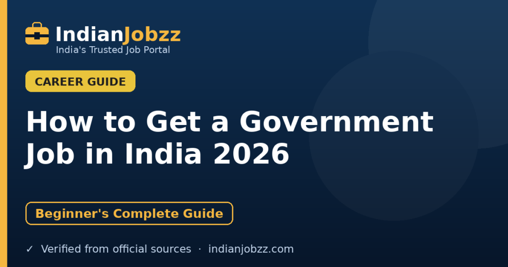 How to get a government job in India 2026