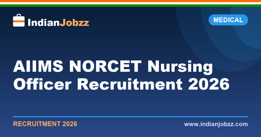 AIIMS NORCET Nursing Officer Recruitment 2026: NORCET 11 Notification, Dates & Eligibility