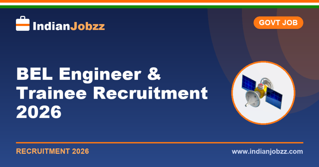 BEL Engineer & Trainee Recruitment 2026: Apply Online for Project Engineer Posts