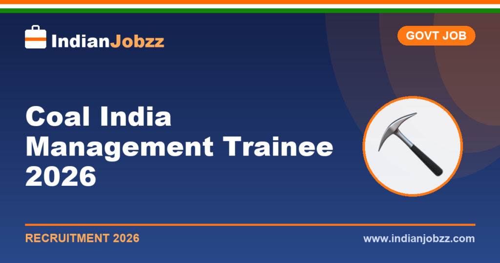 Coal India Management Trainee 2026: MT Recruitment (660 CBT + 276 GATE), Eligibility, Salary & Apply Online