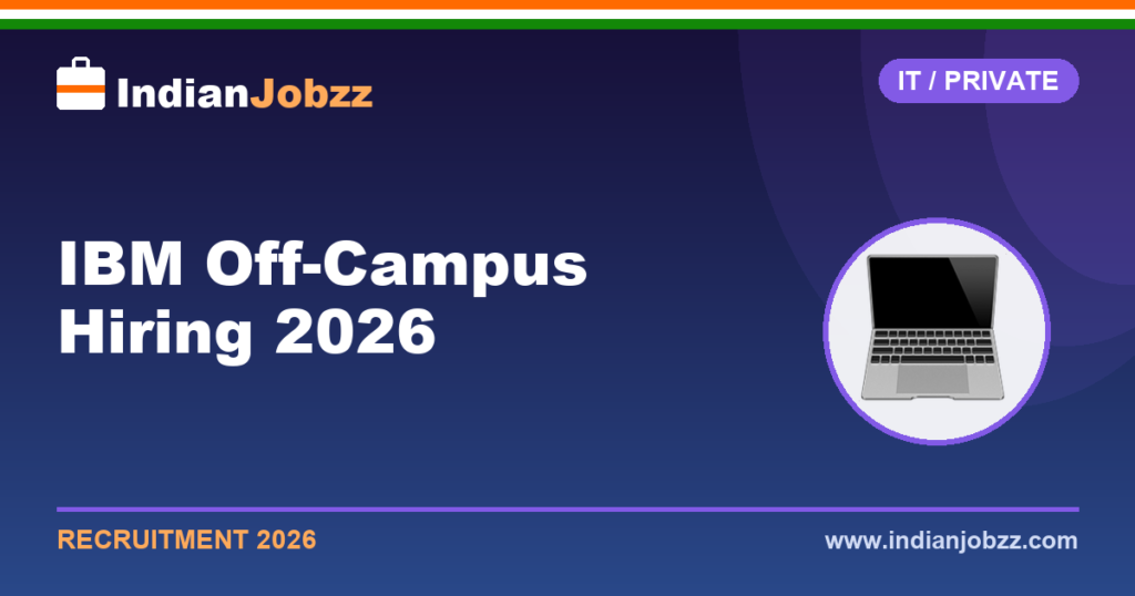 IBM Off-Campus Hiring 2026: Associate System Engineer Freshers Recruitment, Eligibility & Apply Online