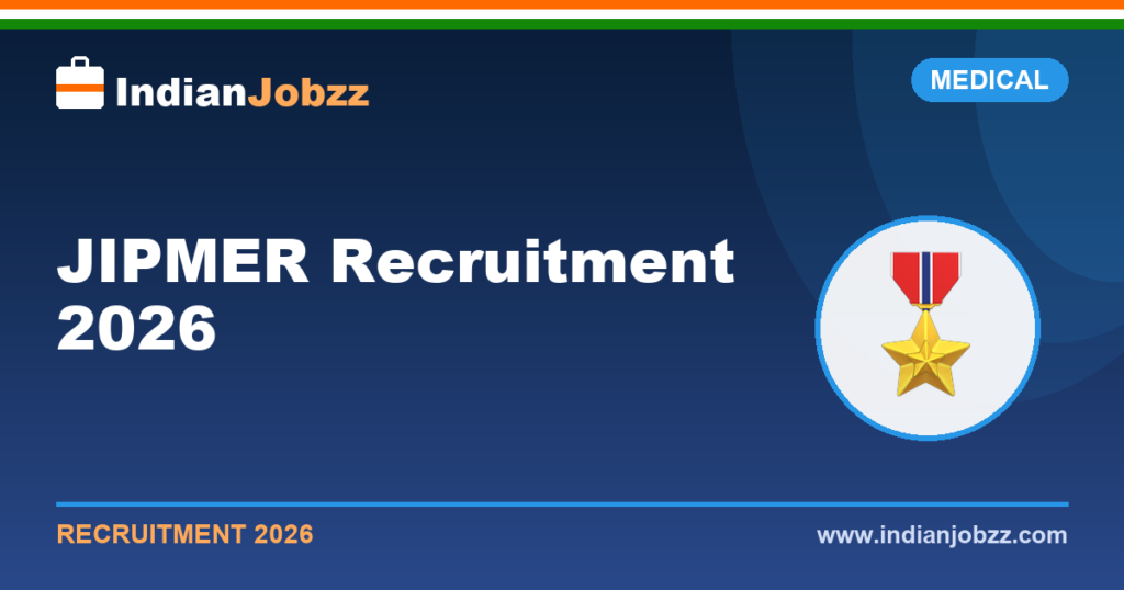 JIPMER Recruitment 2026: Nursing Officer, Senior Resident & Technician Posts — Dates, Eligibility & How to Apply