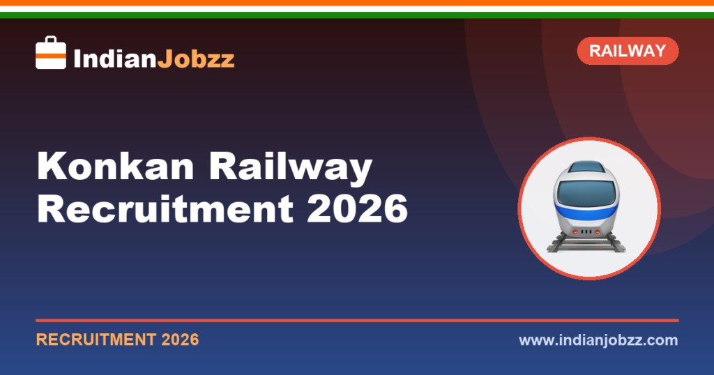 Konkan Railway Recruitment 2026: KRCL Apprentice, JE & Technician Vacancy, Eligibility & Apply Online