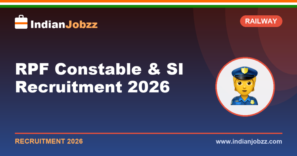 RPF Constable & SI Recruitment 2026: Upcoming Notification, Vacancies, Eligibility & Exam Pattern