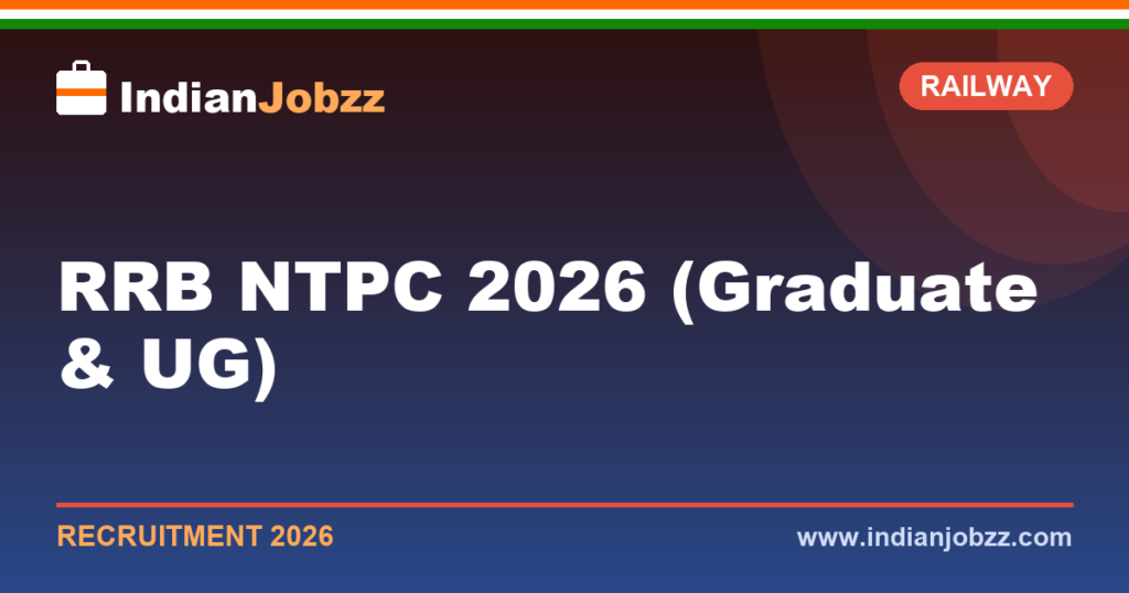 RRB NTPC 2026 (Graduate & UG): Vacancies, Dates, CBT 2 Update for Station Master, Goods Train Manager & Clerk Posts