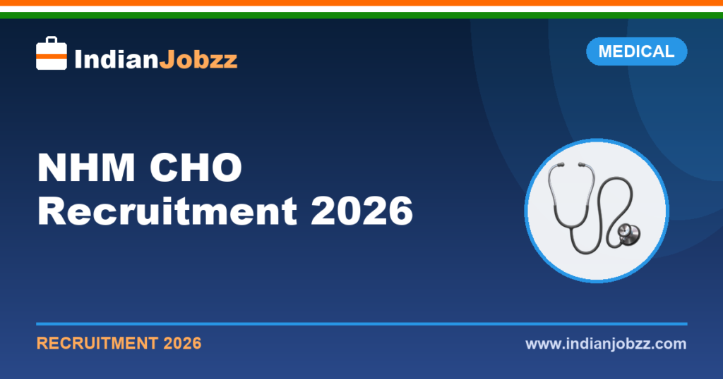 NHM CHO Recruitment 2026: State-wise Community Health Officer Notification, Eligibility, Vacancy & Apply Online