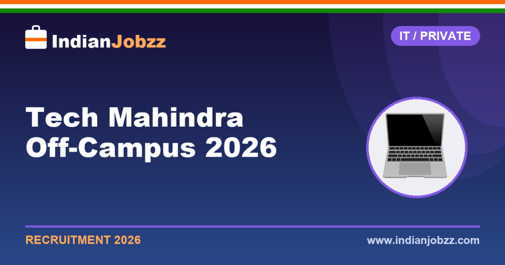 Tech Mahindra Off-Campus 2026: Freshers Engineer Recruitment, Eligibility, Salary & Apply Online